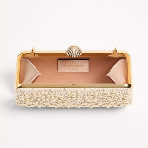 Pearl Beaded Evening Clutch