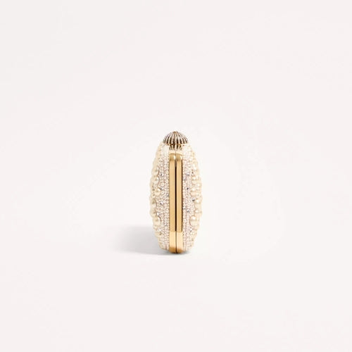 Pearl Beaded Evening Clutch