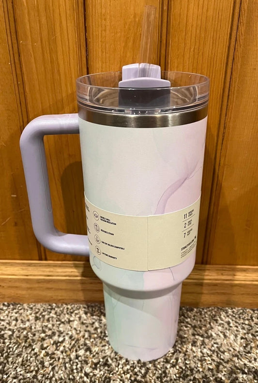 Stanley 40oz Quencher H2.0 Tumbler Watercolor Dusk Target Exclusive Brand New
